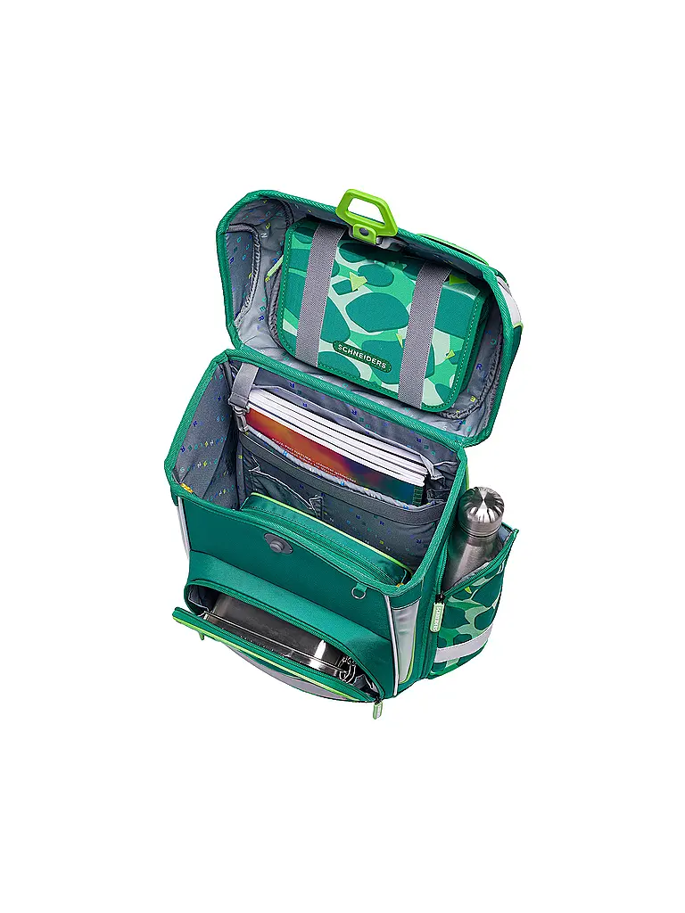 SCHNEIDERS | Schultaschen Set Ergolite 9tlg Anna Maria Damm Dino Dance | Grün