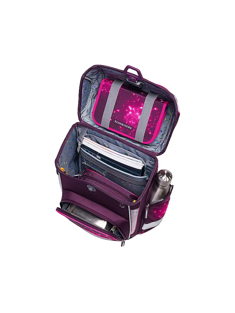 SCHNEIDERS | Schultaschen Set Ergolite 9tlg Berry Cosmos  | Beere