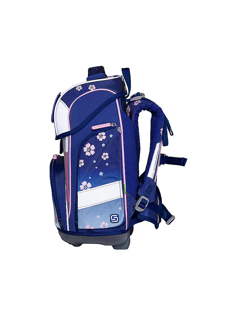 SCHNEIDERS | Schultaschen Set Ergolite 9tlg Blue Bloom | Blau