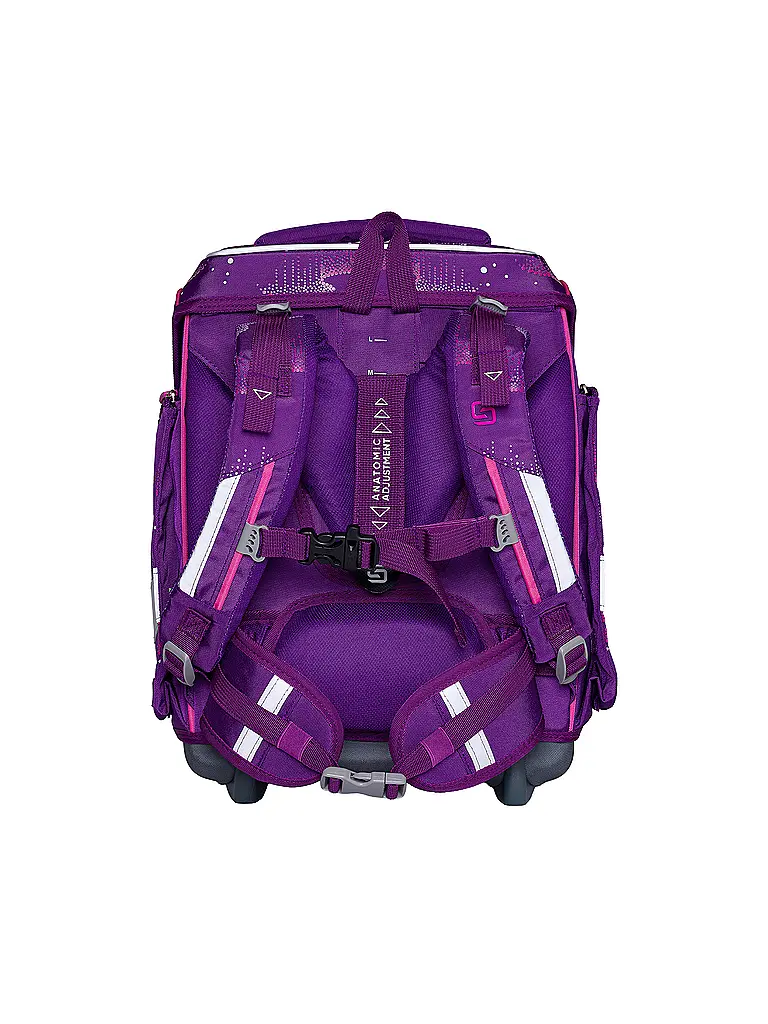 SCHNEIDERS | Schultaschen Set Ergolite 9tlg Wavy Dots | Beere