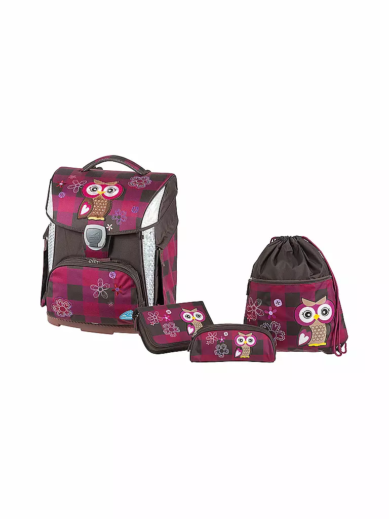 SCHNEIDERS | Schultaschen-Set 4-tlg. "Olivia the Owl" | pink