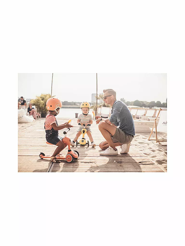 SCOOT & RIDE | 2in1 Kickboard - Highwaykick 1 (Peach) | orange