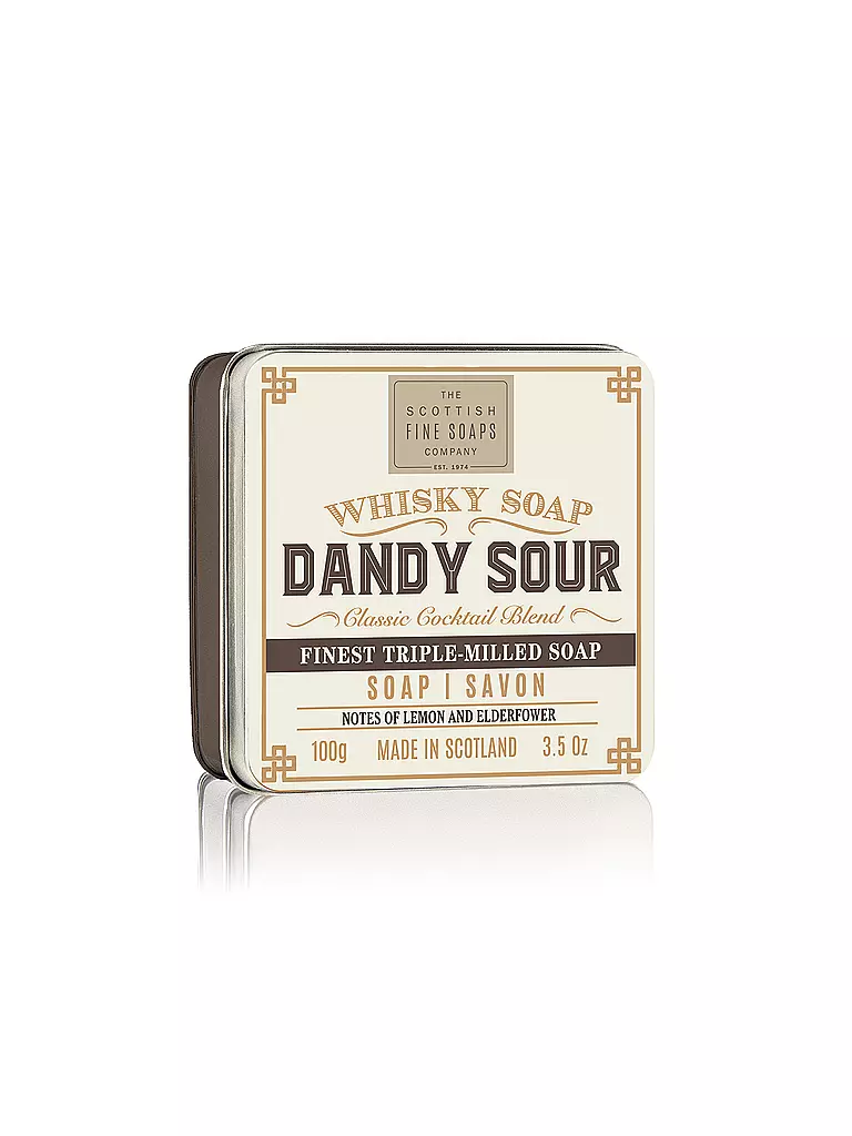 SCOTTISH FINE SOAPS | Whiskey Soap - Dandy Sour 100g | transparent