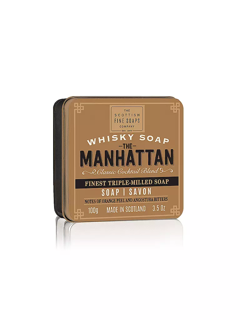 SCOTTISH FINE SOAPS | Whiskey Soap - The Manhatten 100g | transparent