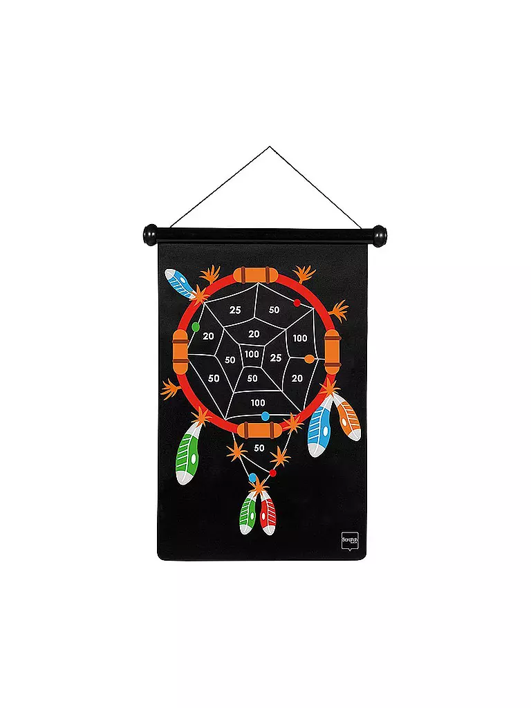 SCRATCH | Magnetisches Dartspiel "Indianer" 70x36cm | keine Farbe