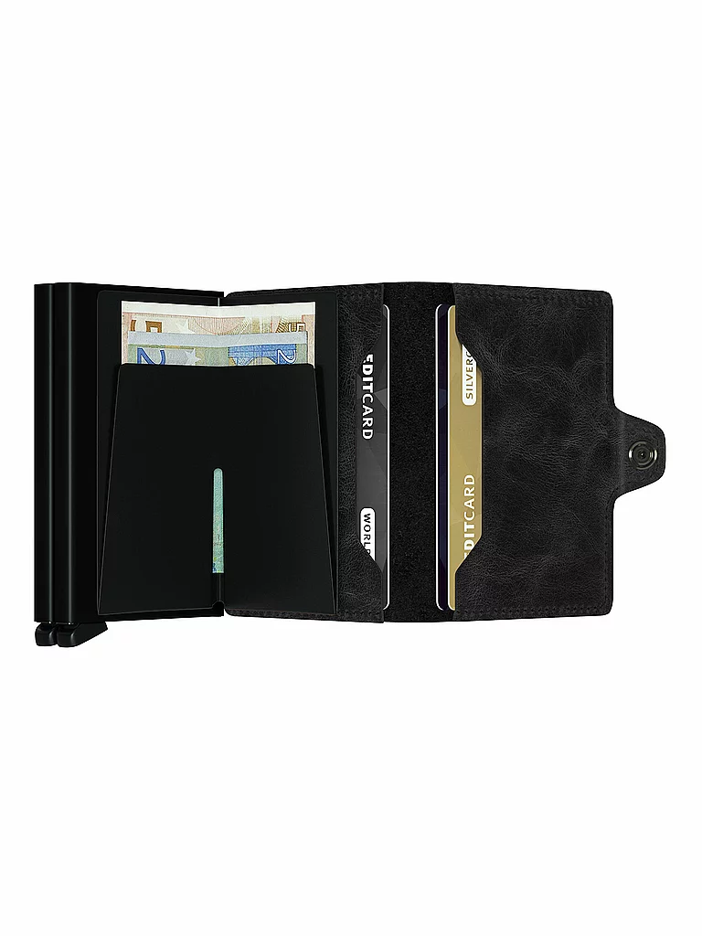 SECRID Geldbörse - Twinwallet Vintage black schwarz