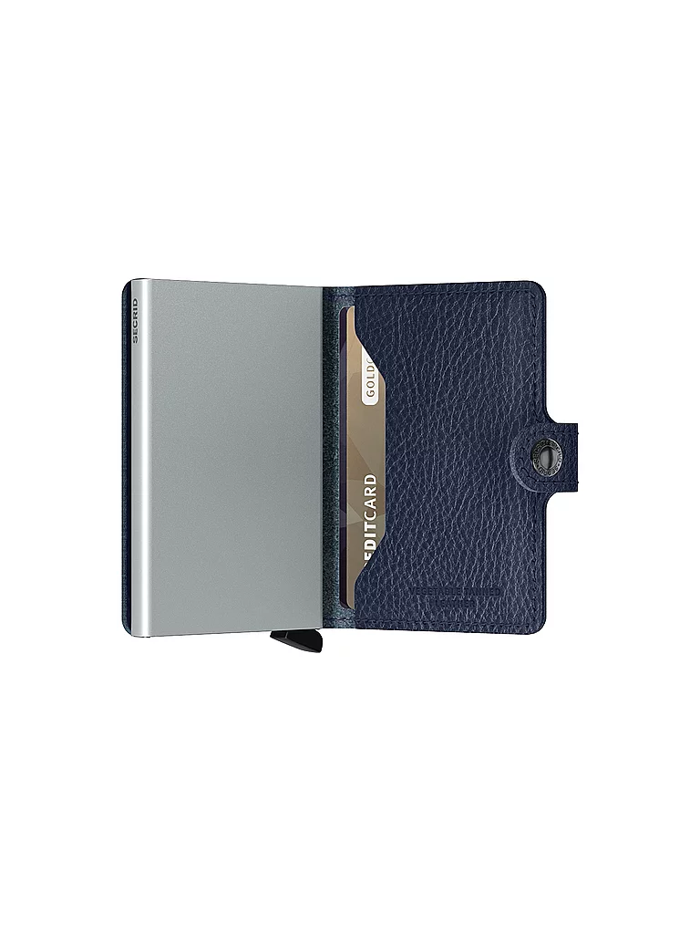 SECRID Portefeuille - Miniwallet Vegetable Tanned bleu-argent bleu