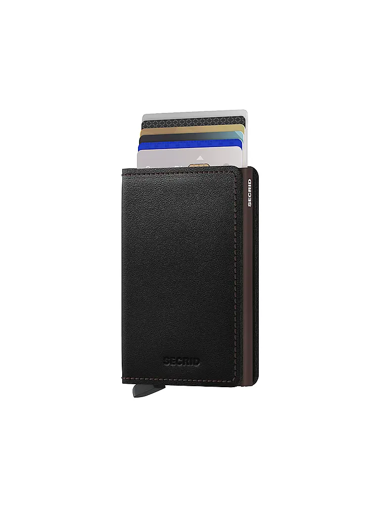 SECRID | Geldbörse  Slimwallet Original Slim Black -  Brown | Schwarz