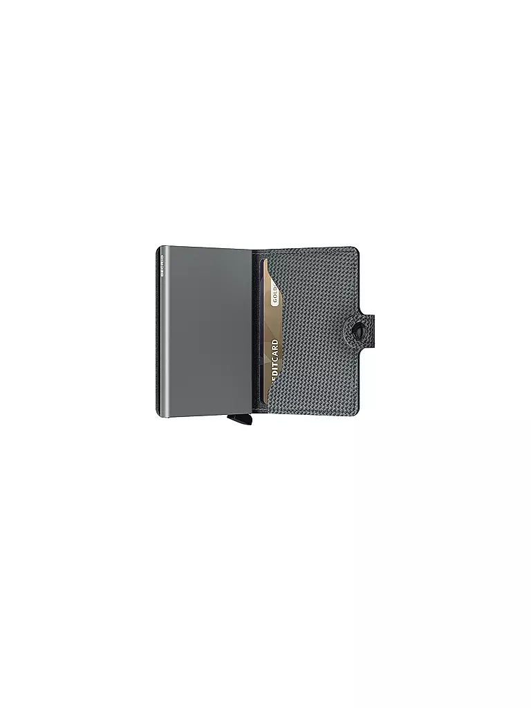 SECRID | Geldbörse - Miniwallet Carbon Cool Grey | schwarz