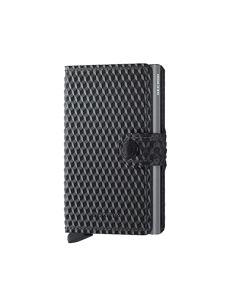 SECRID | Geldbörse - Miniwallet Cubic Black Titanium | grau