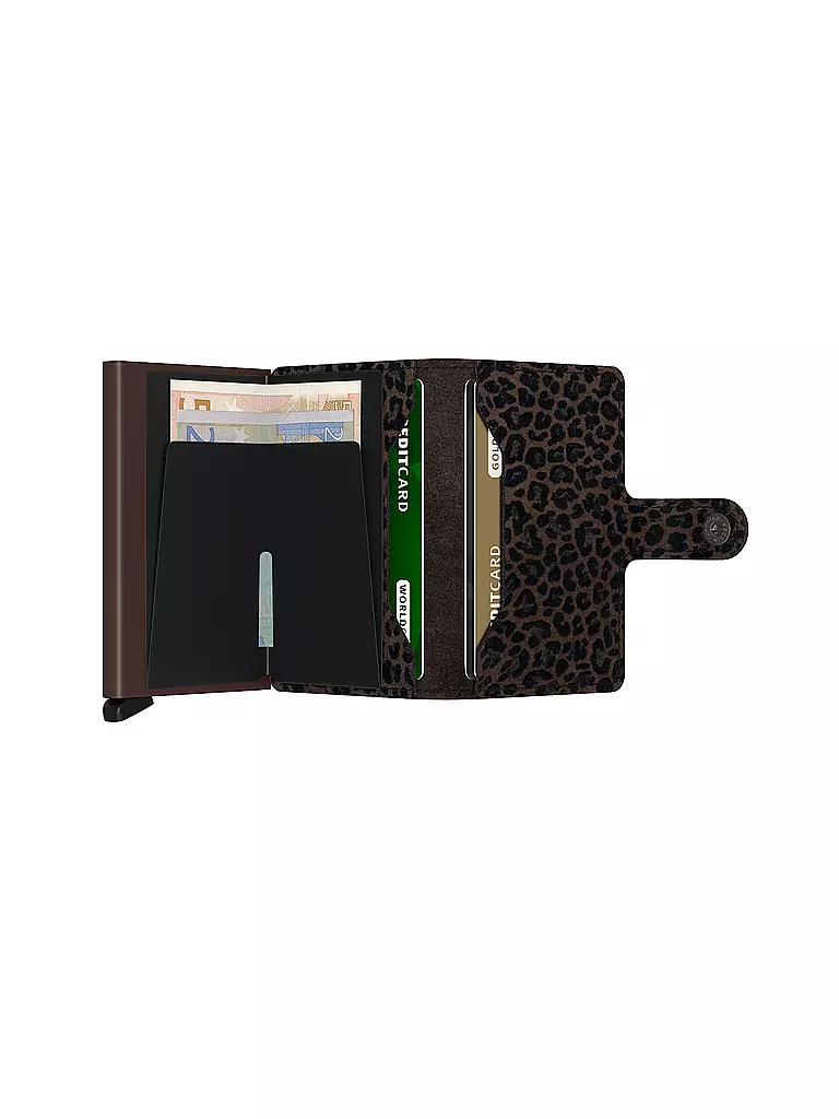 SECRID | Geldbörse - Miniwallet LEO brown | beige