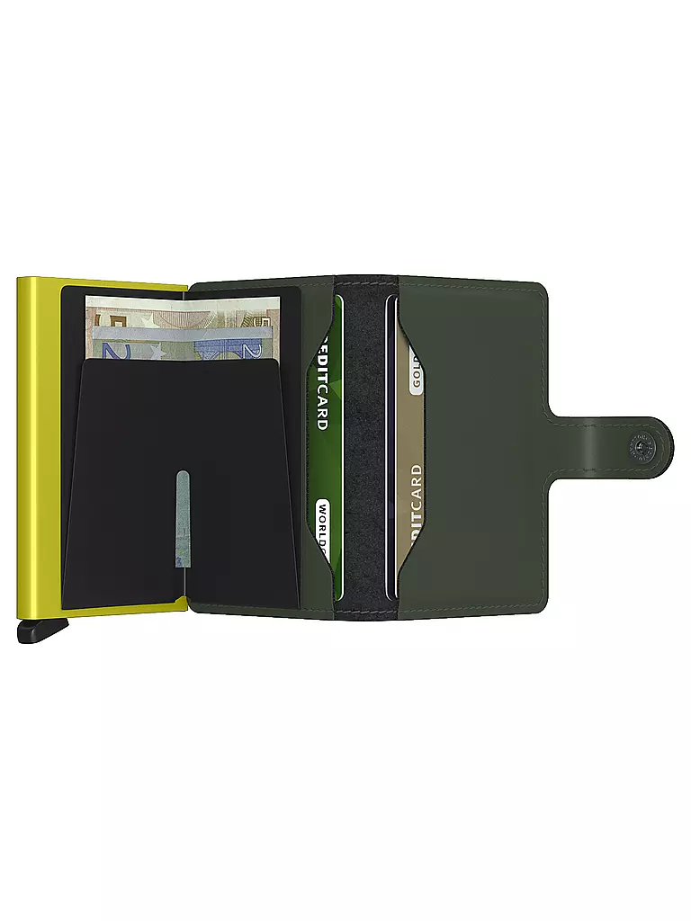 SECRID | Geldbörse - Miniwallet Matte Mini Green & Lime | grün