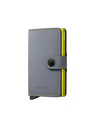 SECRID | Geldbörse - Miniwallet Matte Mini Grey&Lime | grau