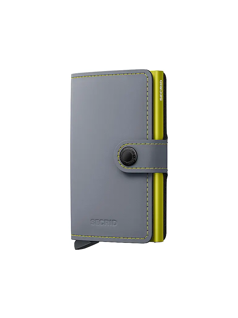 SECRID | Geldbörse - Miniwallet Matte Mini Grey&Lime | grau