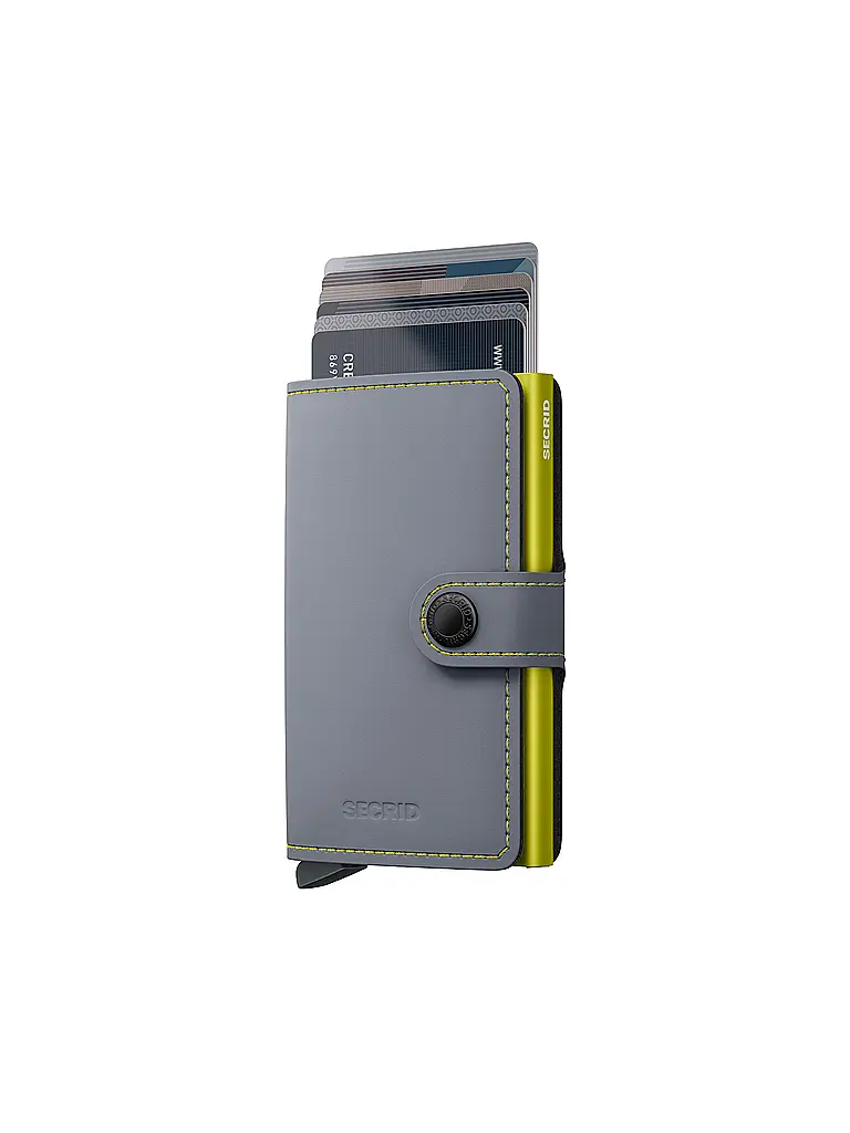 SECRID | Geldbörse - Miniwallet Matte Mini Grey&Lime | 