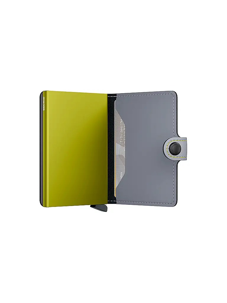 SECRID | Geldbörse - Miniwallet Matte Mini Grey&Lime | 