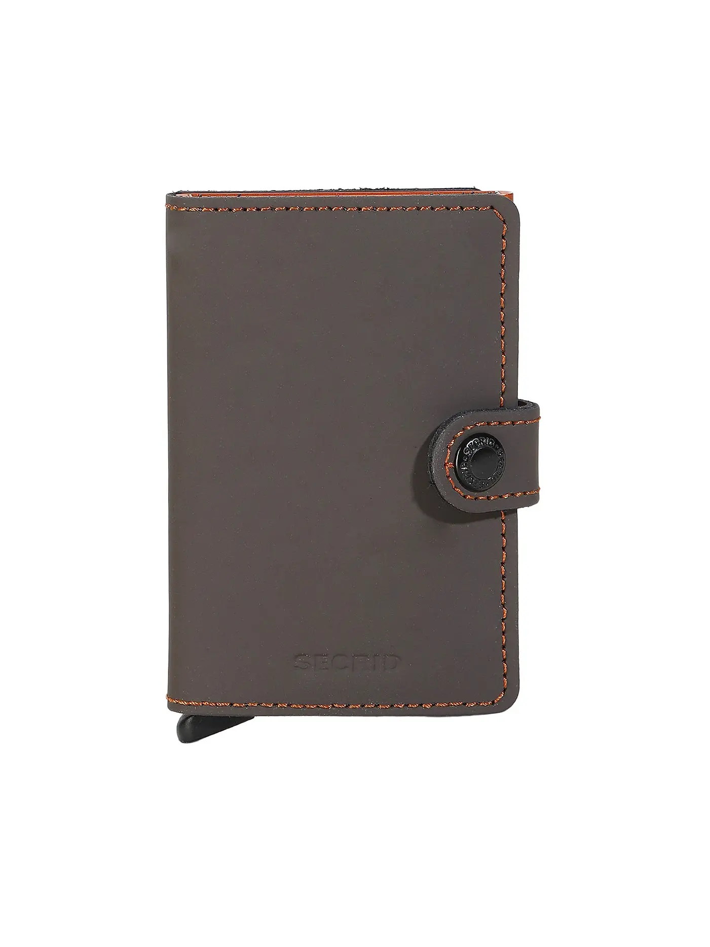SECRID | Geldbörse - Miniwallet Matte Night Blue Orange | braun