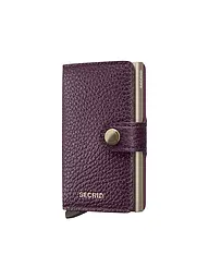 SECRID | Geldbörse - Miniwallet PEBBLE MINI Latte | dunkelrot