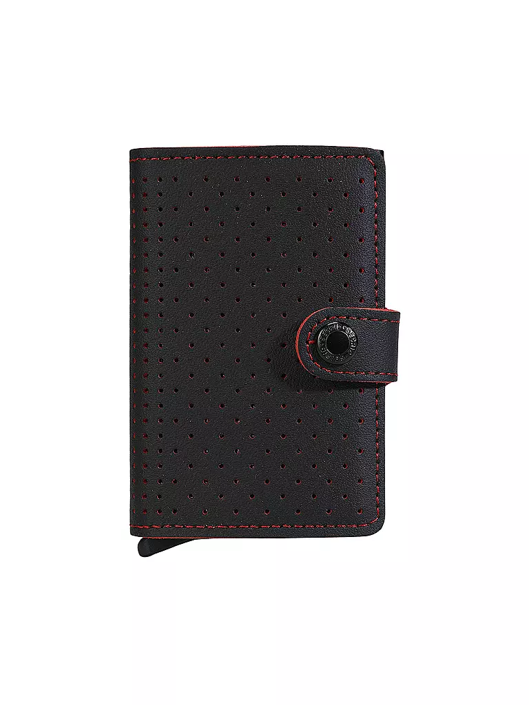 SECRID | Geldbörse - Miniwallet Perforated Mini Black | schwarz