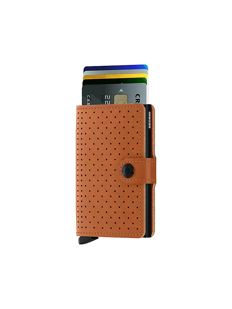 SECRID | Geldbörse - Miniwallet Perforated Mini Cognac | braun