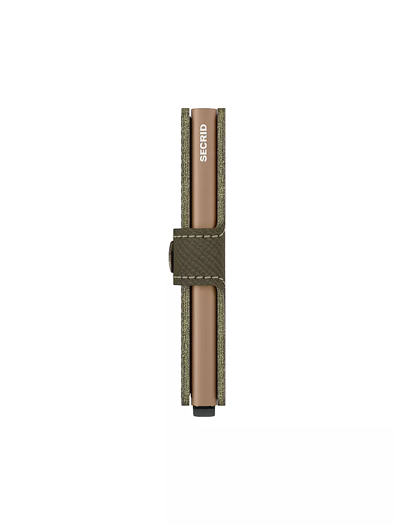 SECRID | Geldbörse - Miniwallet Saffiano Olive | hellbraun