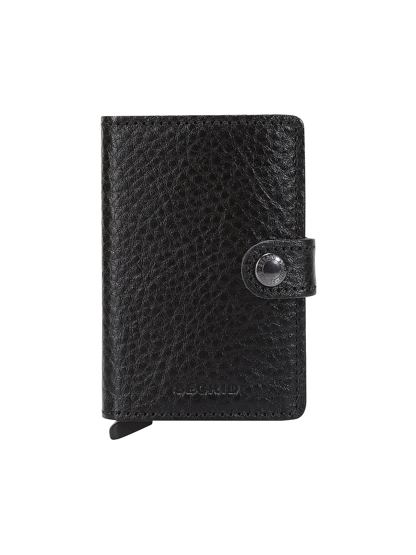 SECRID | Geldbörse - Miniwallet Vegetable Tanned Mini Navy/Silver | schwarz