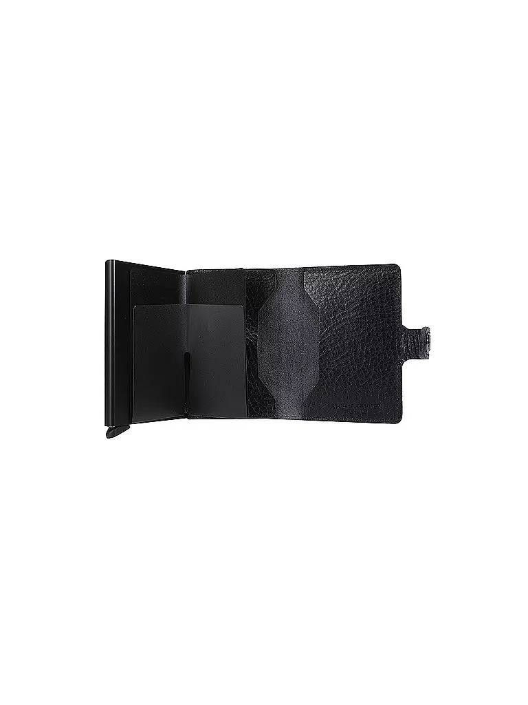SECRID | Geldbörse - Miniwallet Vegetable Tanned Black/Black | blau