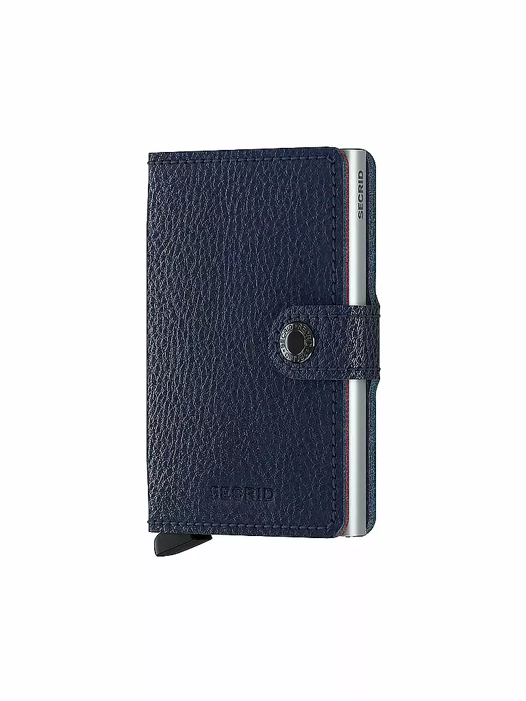 SECRID | Geldbörse - Miniwallet Vegetable Tanned Mini Navy/Silver | blau