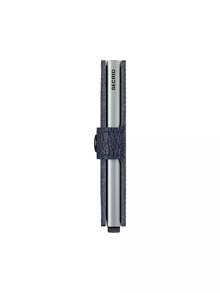 SECRID | Geldbörse - Miniwallet Vegetable Tanned Mini Navy/Silver | schwarz