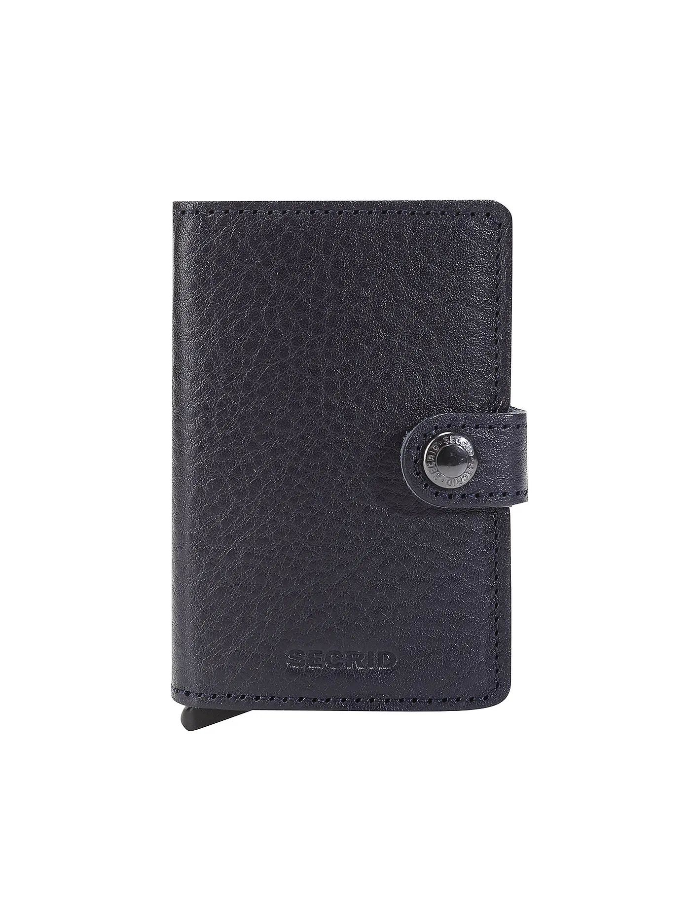 SECRID | Geldbörse - Miniwallet Vegetable Tanned Mini Navy/Silver | blau