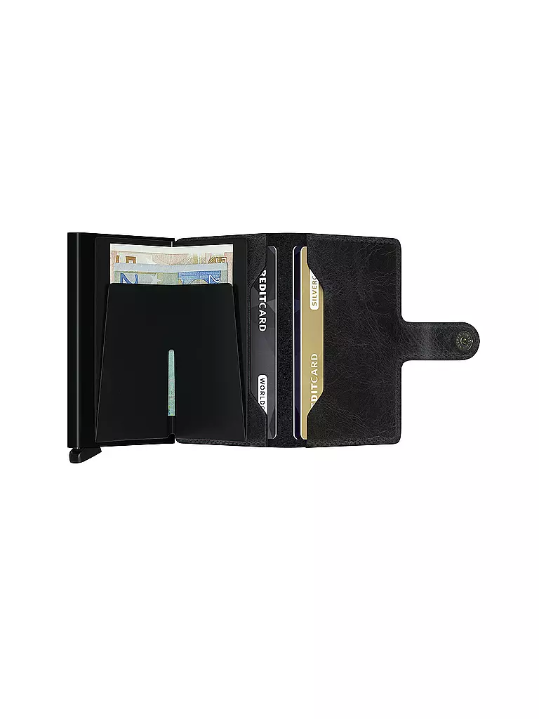 SECRID | Geldbörse - Miniwallet Vintage Mini Black | schwarz