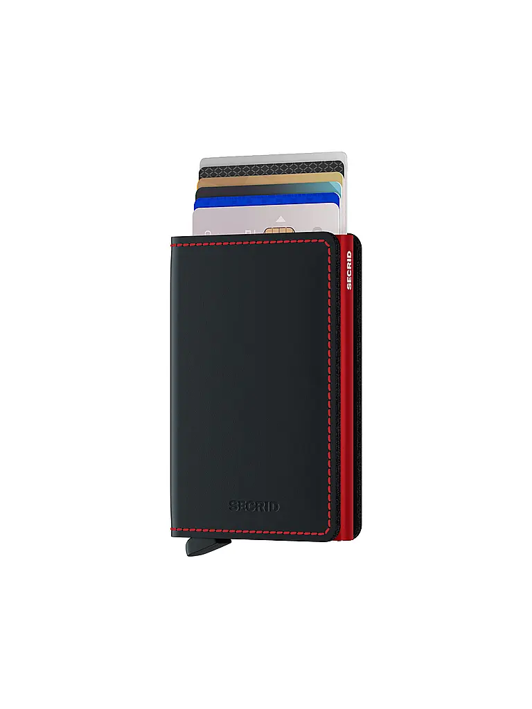 SECRID | Geldbörse - Slimwallet black & red | Schwarz