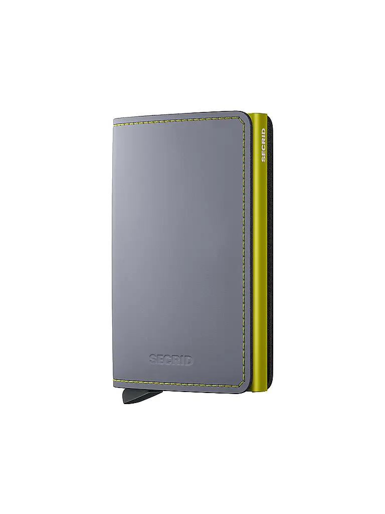 SECRID | Geldbörse - Slimwallet grey & lime | Grau