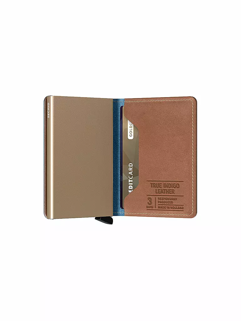 SECRID | Geldbörse - Slimwallet Indigo Slim Sand | beige