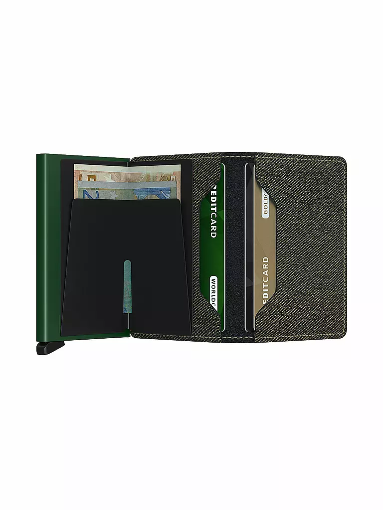 SECRID | Geldbörse - Slimwallet Twist Green | grau