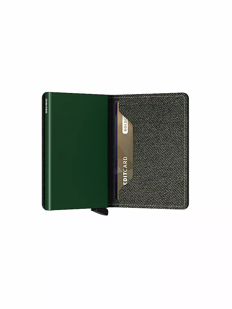 SECRID | Geldbörse - Slimwallet Twist Green | grau