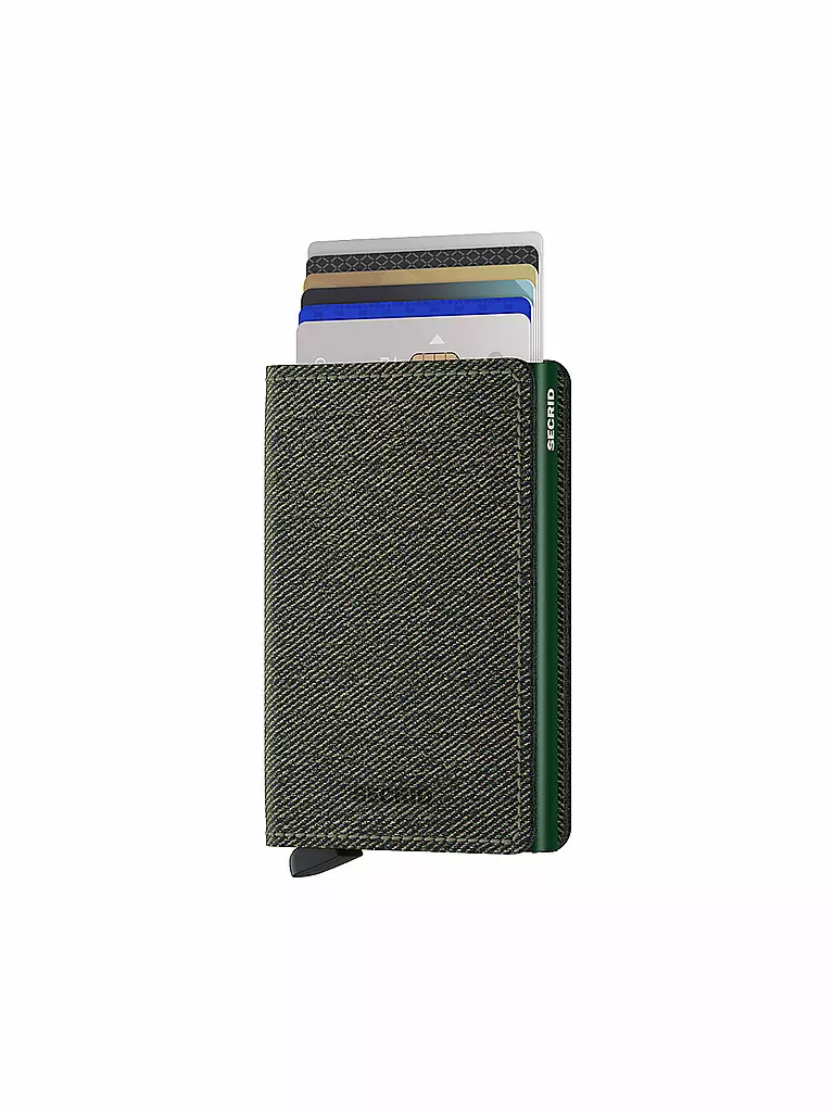 SECRID | Geldbörse - Slimwallet Twist Green | grau