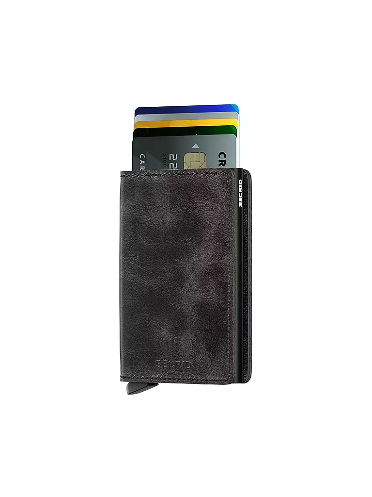 SECRID | Geldbörse - Slimwallet Vintage Slim Black | schwarz