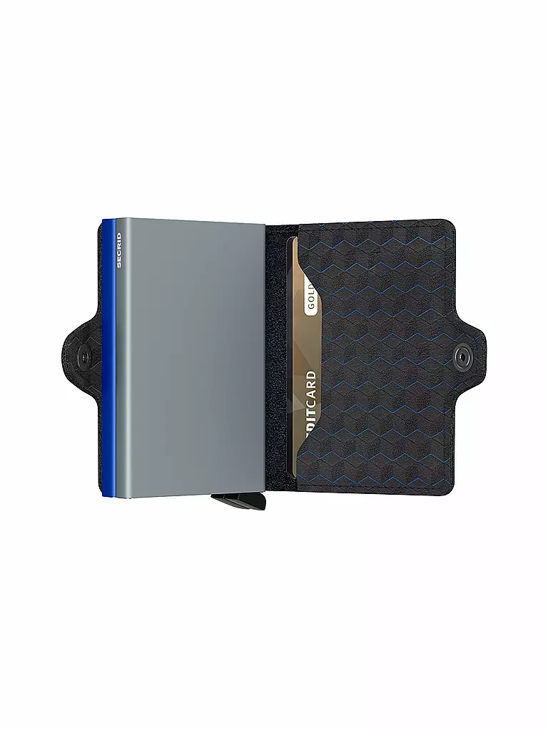 SECRID | Geldbörse - Twinwallet Optical Twin Titanium Blue | dunkelblau