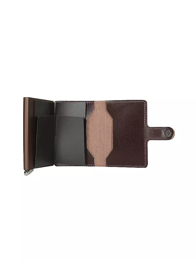 SECRID | Geldbörse PREMIUM MINIWALLET DUSK Dark Brown | dunkelrot