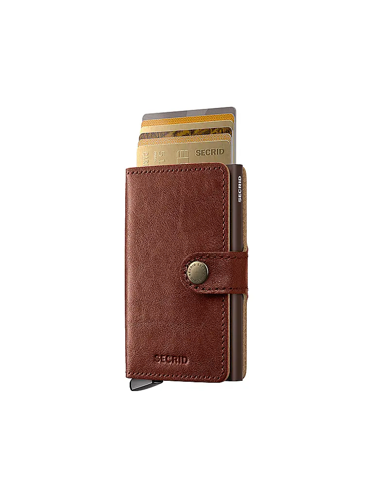 SECRID | Geldbörse PREMIUM MINIWALLET Whisky | braun