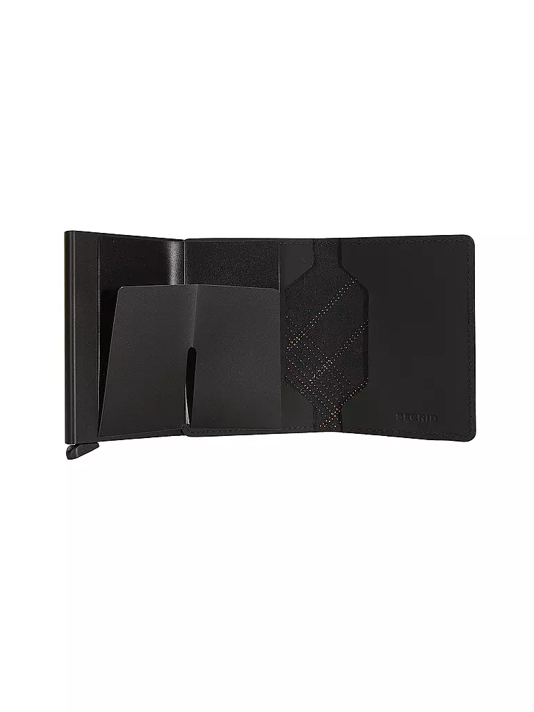 SECRID | Geldbörse SLIMWALLET STITCHED Orange | schwarz