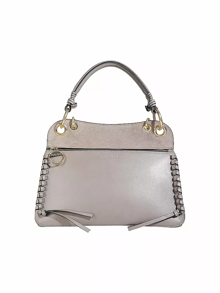 SEE BY CHLOE | Ledertasche - Henkeltasche " Tilda " | grau