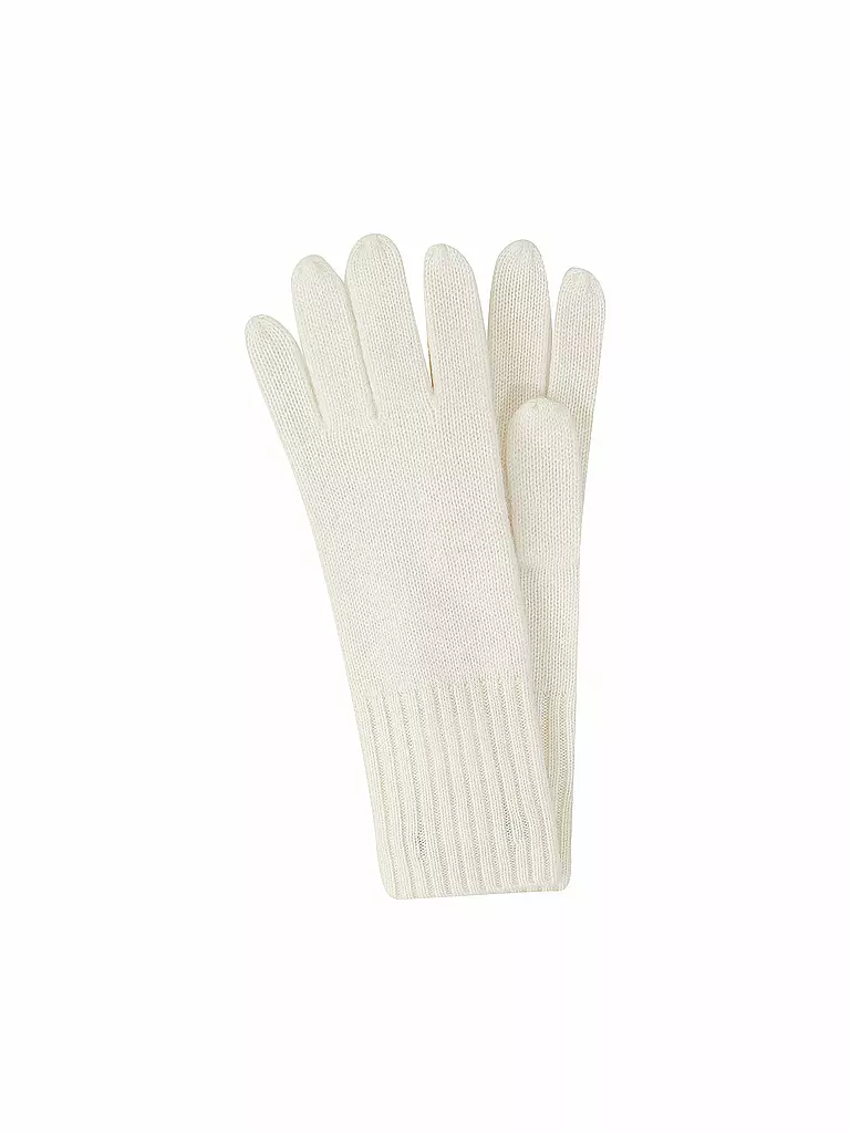 SEEBERGER | Kaschmir Handschuhe | creme