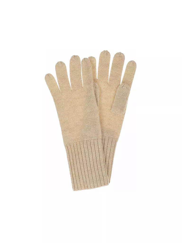 SEEBERGER | Kaschmir Handschuhe | beige