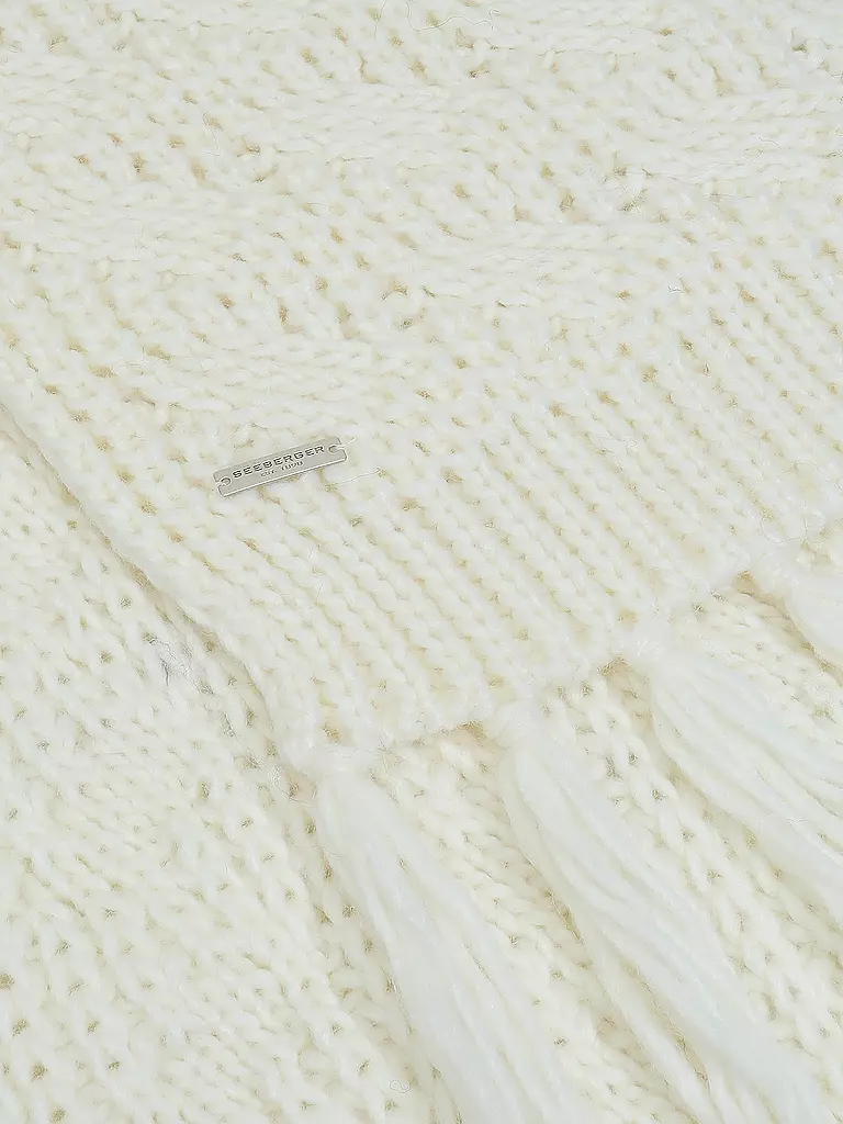 SEEBERGER | Strickschal | weiß