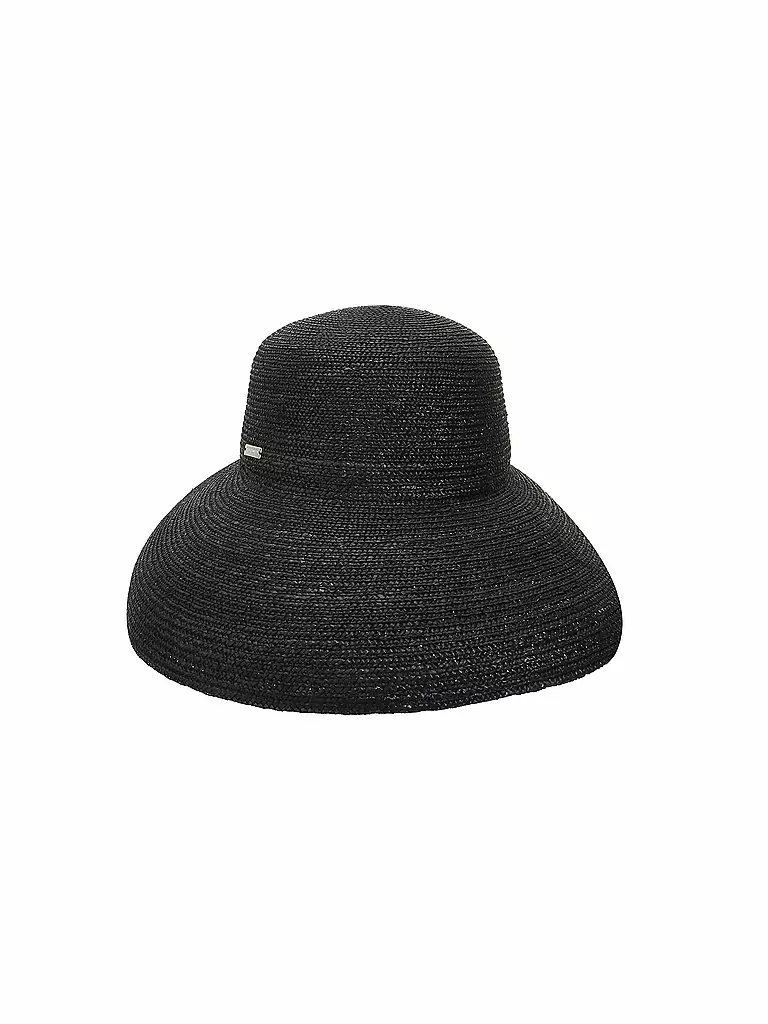 SEEBERGER | Strohhut - Glocke aus Strohborte | schwarz