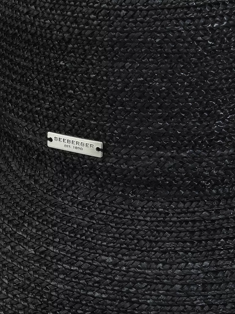 SEEBERGER | Strohhut - Glocke aus Strohborte | schwarz