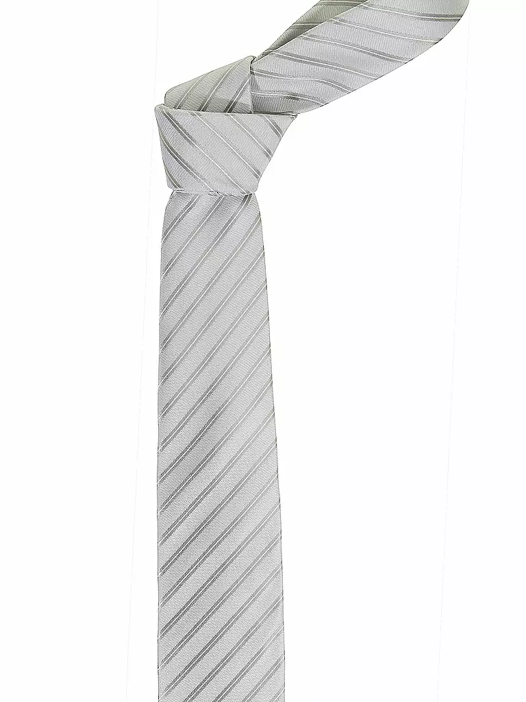 SEIDENFALTER | Krawatte  | silber