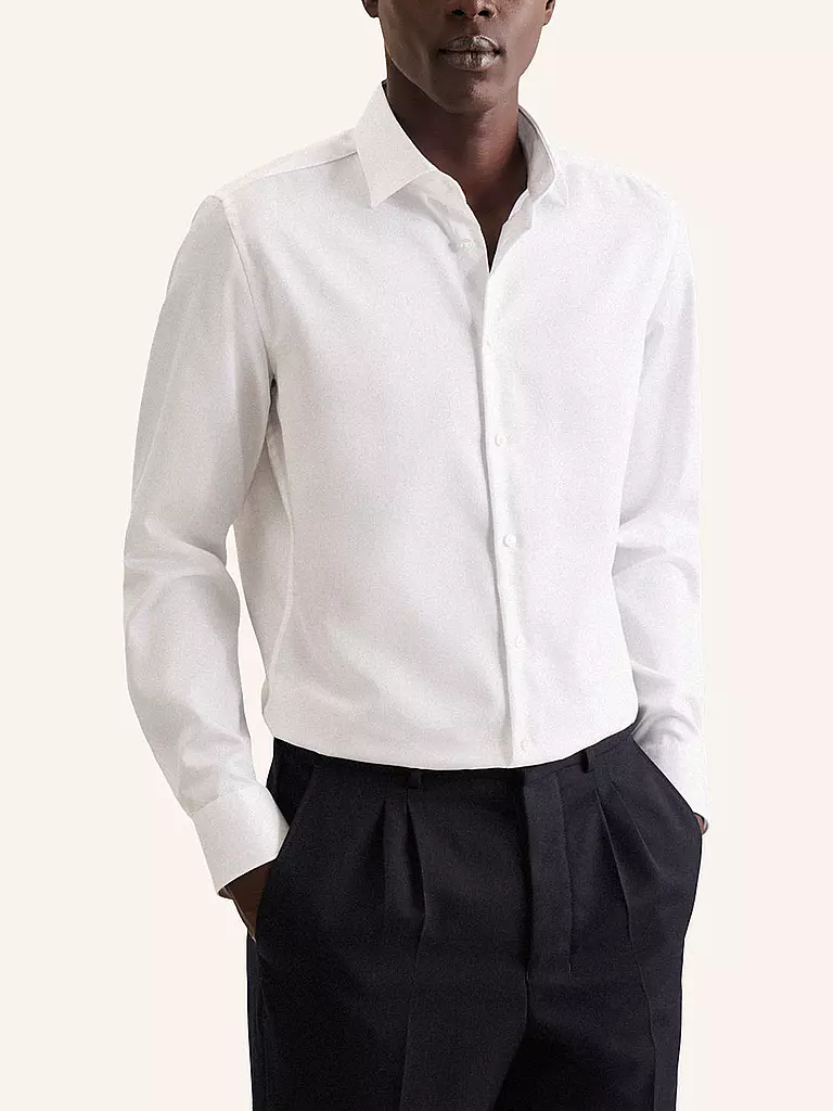SEIDENSTICKER | Business Hemd Shaped Fit | weiss